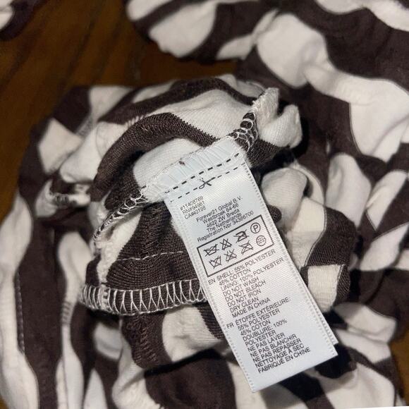 Forever 21 mini sleeveless dress black and white wavy pattern bodycon size M - Picture 6 of 6